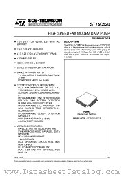 ST75C520PQFP datasheet pdf ST Microelectronics