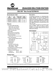 25AA320TE/SN datasheet pdf Microchip