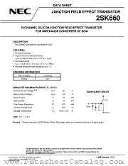 2SK660 datasheet pdf NEC