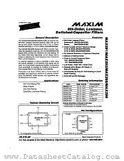 MAX291C/D datasheet pdf MAXIM - Dallas Semiconductor