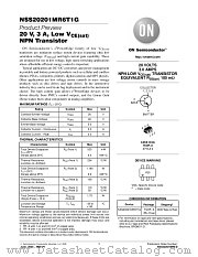 NSS20201MR6 datasheet pdf ON Semiconductor