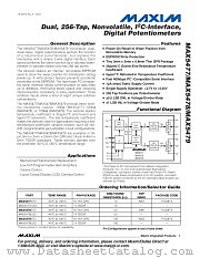 MAX5478 datasheet pdf MAXIM - Dallas Semiconductor