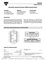 DG5043CJ datasheet pdf Vishay