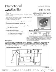 IRIS-A6351 datasheet pdf International Rectifier