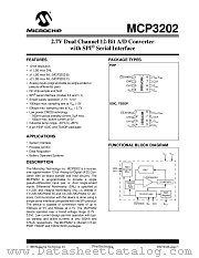 MCP3202-BISN datasheet pdf Microchip
