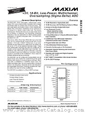 MAX1401CAI datasheet pdf MAXIM - Dallas Semiconductor