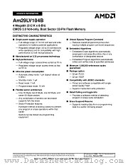 AM29LV104BT-70EIB datasheet pdf Advanced Micro Devices