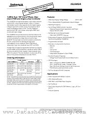 ISL6402AIR datasheet pdf Intersil