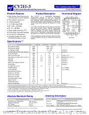 CV211-3 datasheet pdf WJ Communications