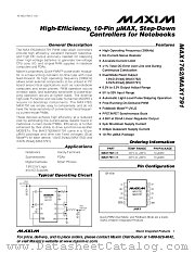 MAX1762-MAX1791 datasheet pdf MAXIM - Dallas Semiconductor