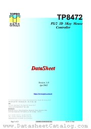 TP8472 datasheet pdf Topro Technology Inc