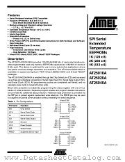 AT25020A-10PE-2.7 datasheet pdf Atmel