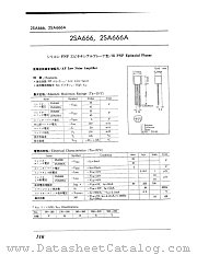 2SA666 datasheet pdf Unknow