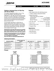 ACS109D datasheet pdf Intersil