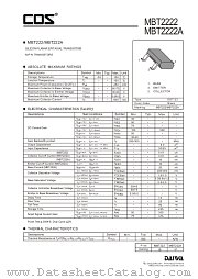 MBT2222A datasheet pdf etc