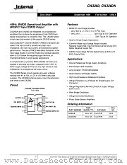 CA3260E datasheet pdf Intersil