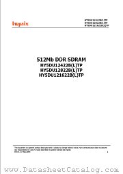 HY5DU12422BTP-X datasheet pdf Hynix Semiconductor