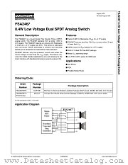 FSA2467 datasheet pdf Fairchild Semiconductor