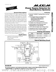 MAX1773EUP datasheet pdf MAXIM - Dallas Semiconductor