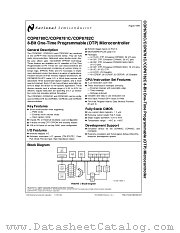 COP8780CEL datasheet pdf National Semiconductor