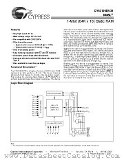 CY62126DV30LL datasheet pdf Cypress