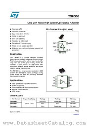 TSH300IDT datasheet pdf ST Microelectronics