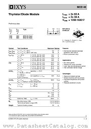 MCD40-12IO6 datasheet pdf IXYS Corporation