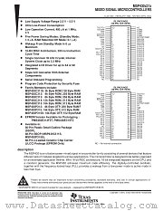 MSP430C313DL datasheet pdf Texas Instruments