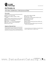 GLT5160L16 datasheet pdf etc