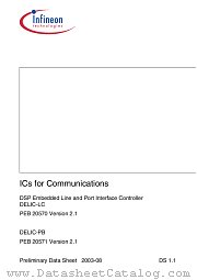 PEB20570 datasheet pdf Infineon