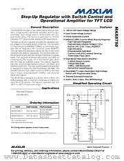 MAX8758ETG+ datasheet pdf MAXIM - Dallas Semiconductor