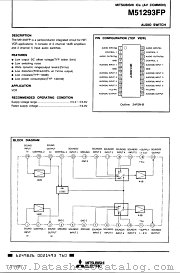 M51293 datasheet pdf Mitsubishi Electric Corporation