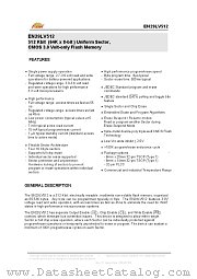 EN29LV512 datasheet pdf Eon Silicon Solution