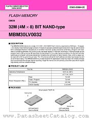 MBM30LV0032-PFTN datasheet pdf Fujitsu Microelectronics