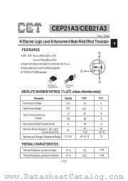 CEP21A3 datasheet pdf Chino-Excel Technology