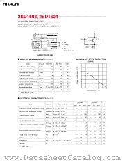 2SD1604 datasheet pdf Hitachi Semiconductor