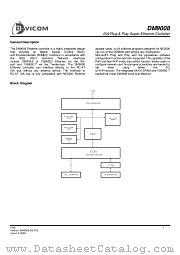 DM9008F datasheet pdf Davicom Semiconductor