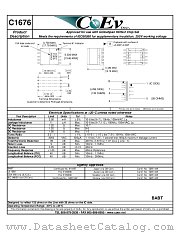 C1676 datasheet pdf CoEv Inc