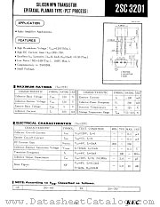 2SC3201 datasheet pdf Korea Electronics (KEC)