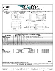 C1658 datasheet pdf CoEv Inc
