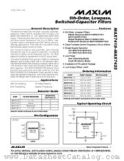 MAX7418CUA datasheet pdf MAXIM - Dallas Semiconductor