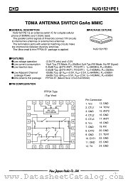 NJG1521PE1-C2 datasheet pdf New Japan Radio
