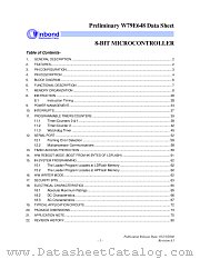 W79E648 datasheet pdf Winbond Electronics