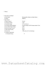 LIR2032 datasheet pdf etc