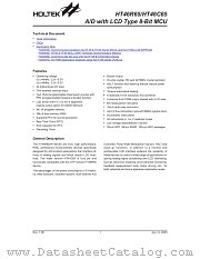 HT46C65-52 datasheet pdf Holtek Semiconductor