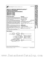 LMX2325TMX datasheet pdf National Semiconductor