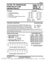 DDU7C-300A3 datasheet pdf Data Delay Devices Inc