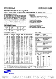 KMM372V413CS datasheet pdf Samsung Electronic