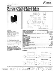 OPB616 datasheet pdf Optek Technology