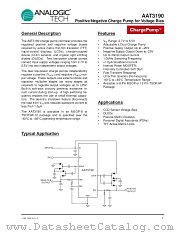 AAT3190IKS-T1 datasheet pdf ANALOGIC TECH